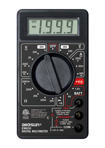 Em830 Digital Multimeter Manual - Digital Photos and Descriptions