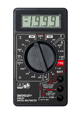 Picture of DM830, GS marking, DIGITAL MULTIMETER